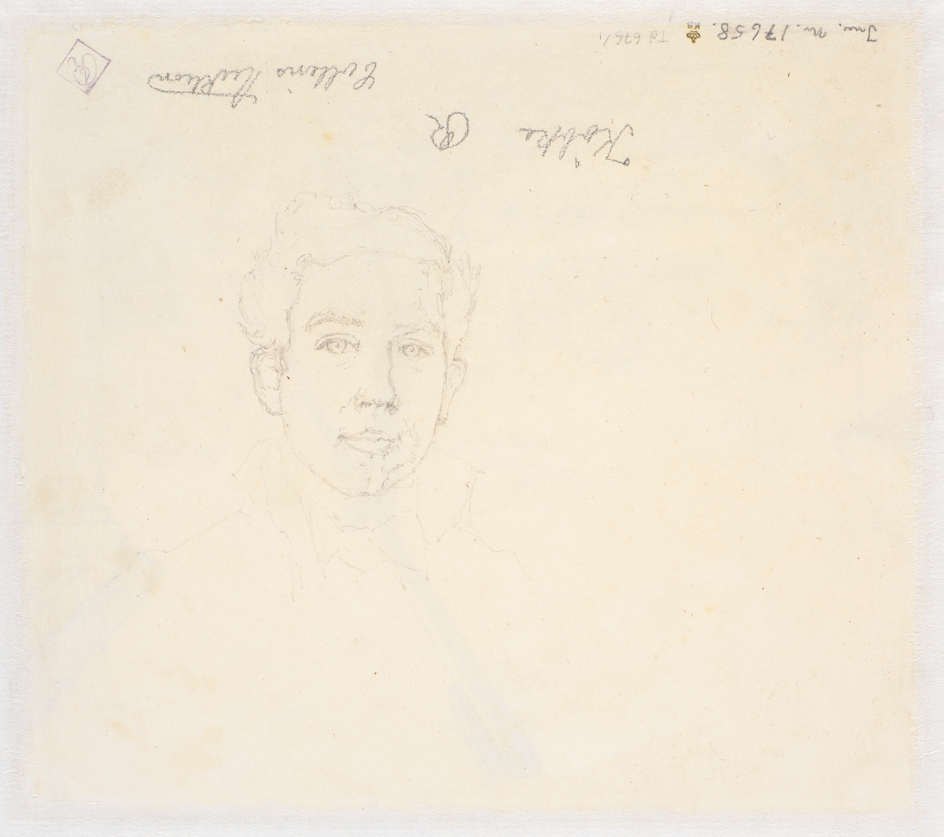 Studie af en ung mands hoved